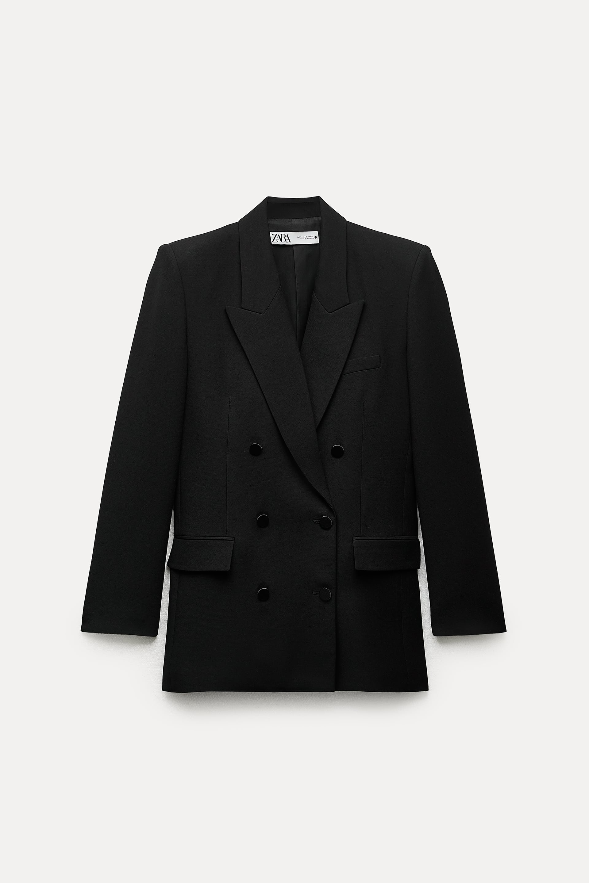 Zara ZW Collection Straight Fit Double-Breasted Blazer — UFO Zara ZW Collection Straight Fit Double-Breasted Blazer — UFO